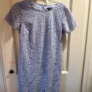 Ann Taylor Lace Midi Dress in Lavender